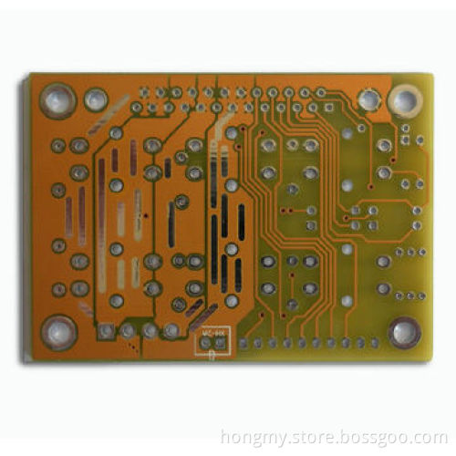 Double-sided PCB with Yellow Solder Mask and Lead-free HASL Surface Finish